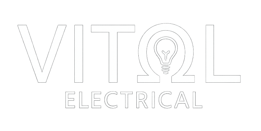 vital electrical logo white